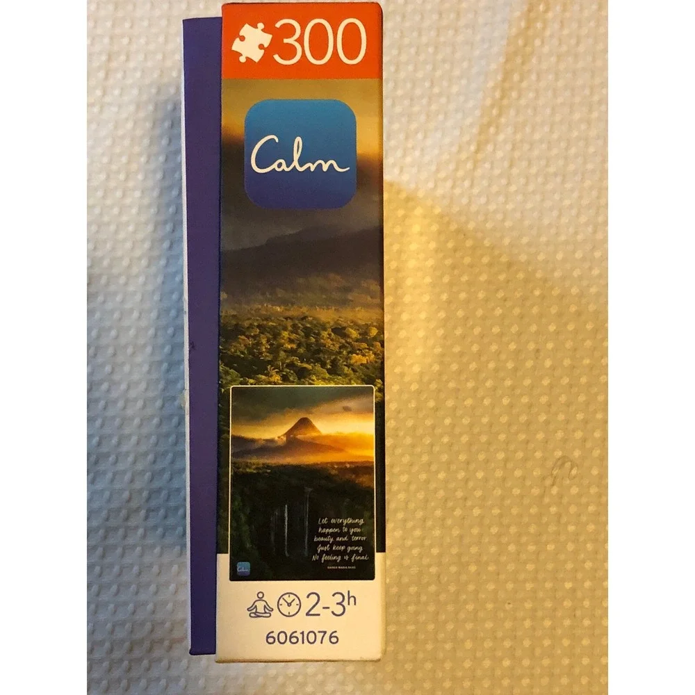 Calm Mindful Puzzle NEW 300 pcs Foggy Mountains 30-day App Subscription Included